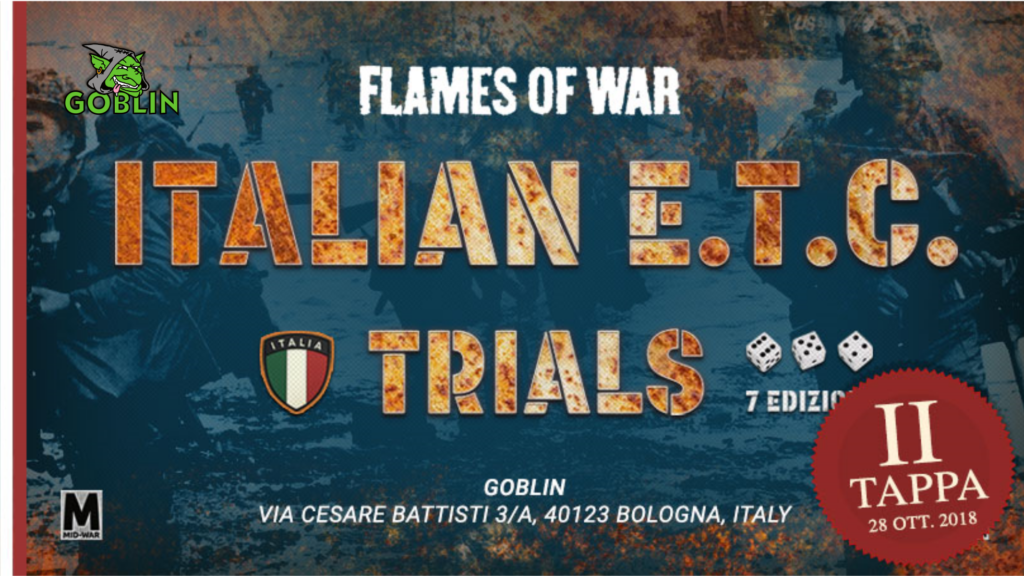 Flames of War: Italian European Team Championship Trials 2° Tappa