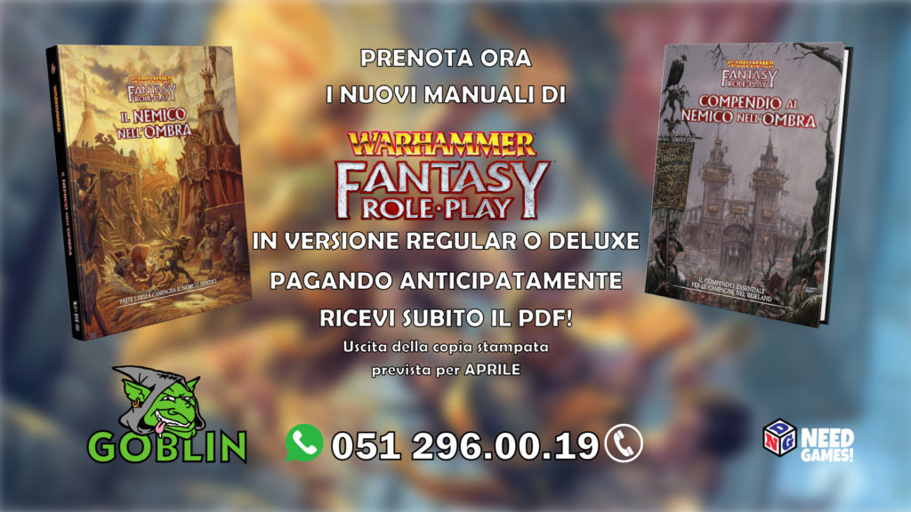 Warhammer Fantasy RPG – in arrivo Il Nemico nell’Ombra