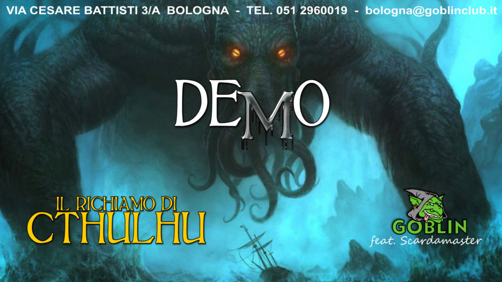 Il Richiamo di Cthulhu – demo di gioco di ruolo