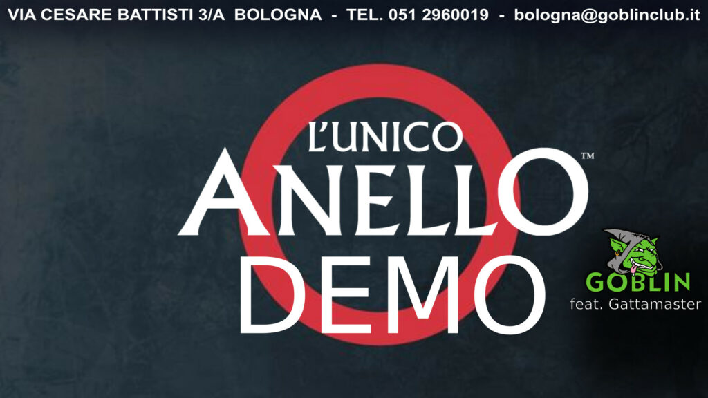 L’Unico Anello – Demo di gioco di ruolo