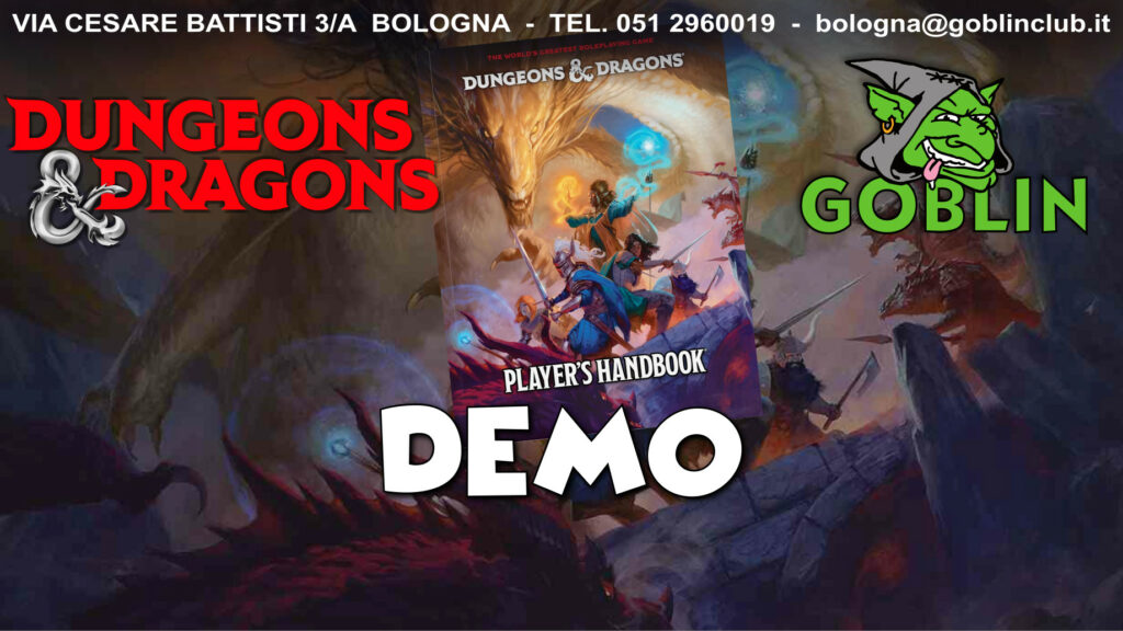 Dungeons & Dragons One – Pomeriggio Demo
